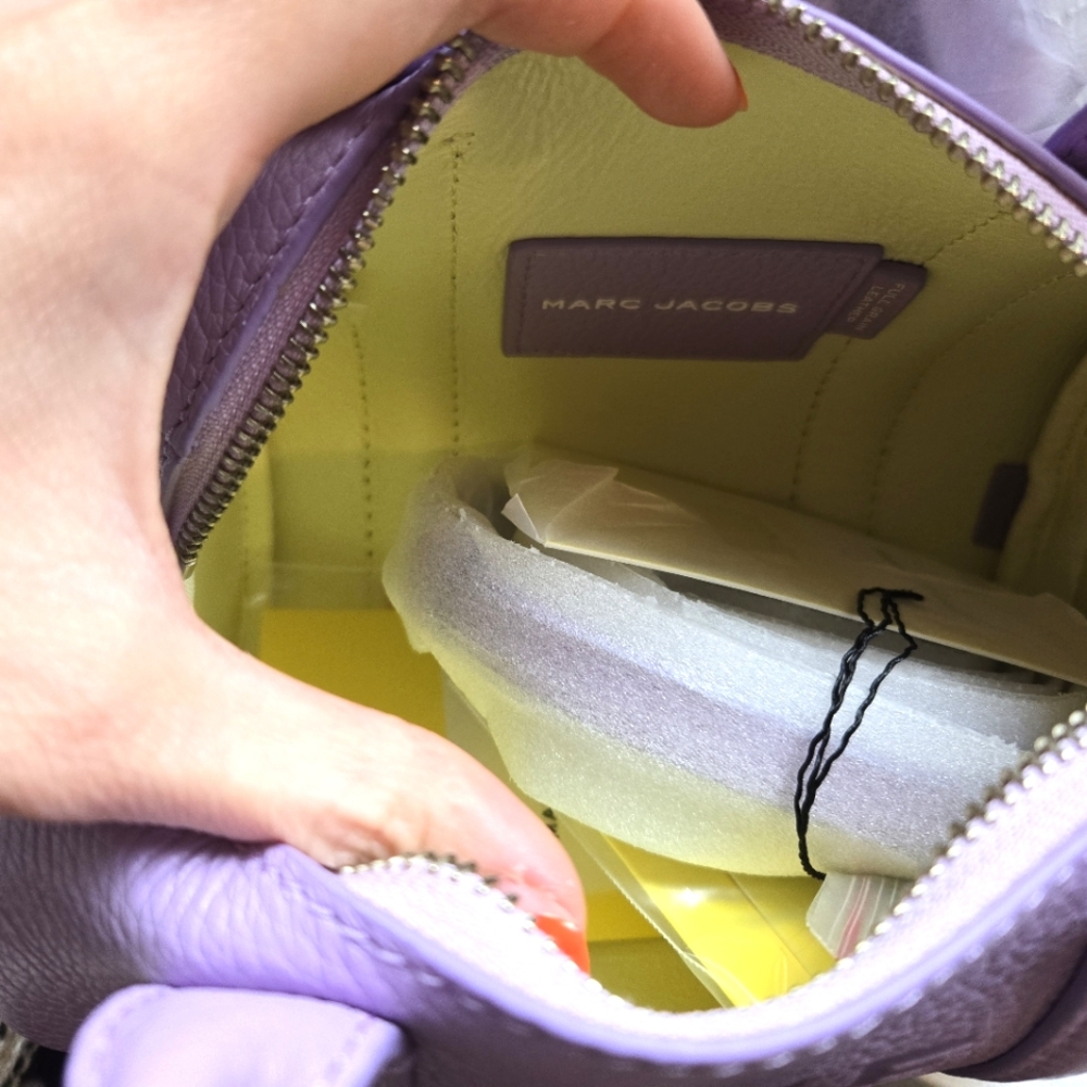 Marc Jacobs Purple Mini Duffle Bag with Structured Design - Picture 4 of 6